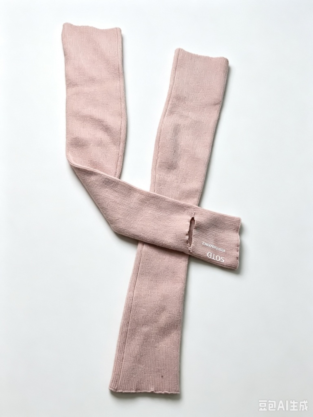 SOTD Performance Dusty Pink Ribbed Knit Ballet Leg Warmers | 24” Non-Slip Grip